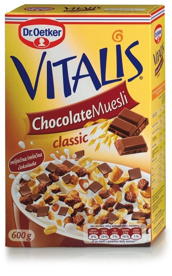 Muesli s čokolado, Vitalis, 600 g