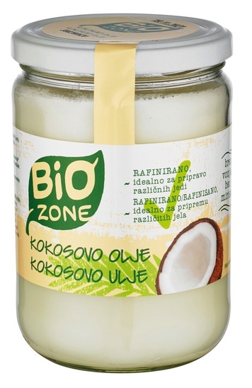 Bio kokosovo rafinirano olje, Bio Zone, 500 ml