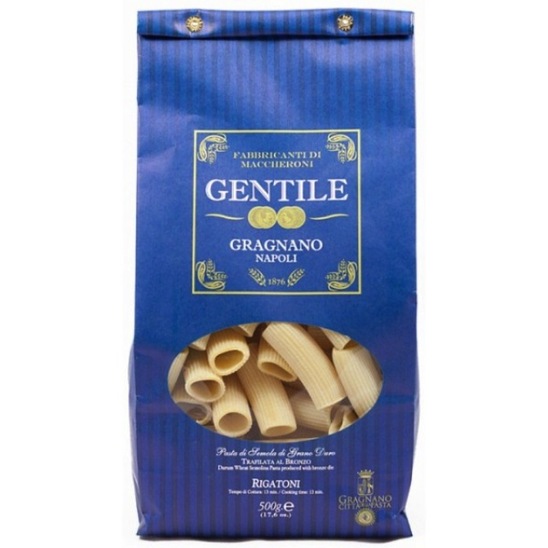 Testenine, Rigatoni, Pasta di Gragnano, Gentile, ZGO, 500 g