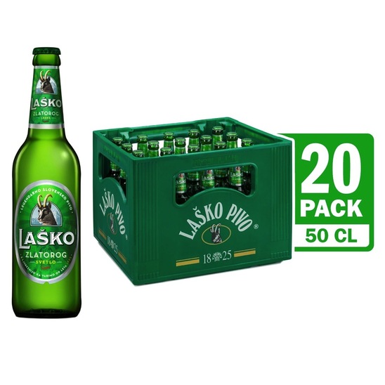 Pivo Laško Zlatorog, 4,9 % alkohola, 0,5 l