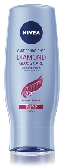 Balzam za lase brez leska, Diamond Gloss, Nivea, 200 ml