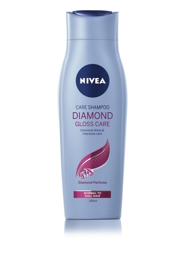 Šampon za lase brez leska, Diamond Gloss, Nivea, 250 ml