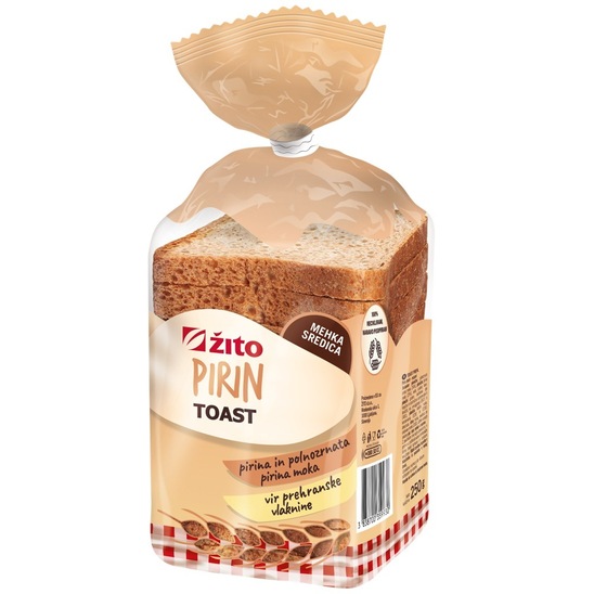 Pirin toast, Žito, 250 g