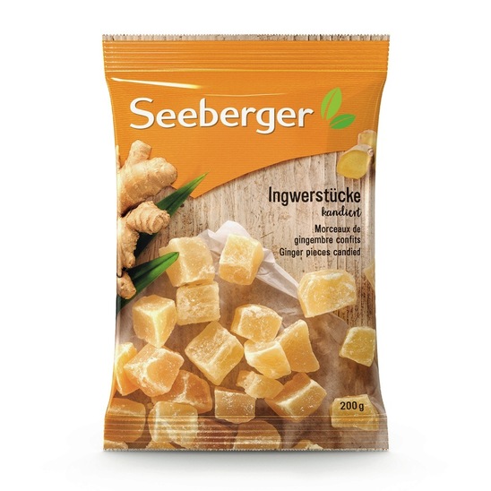 Ingver v koščkih, Seeberger, 200 g