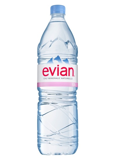 Negazirana izvirska voda, Evian, 1,5 l