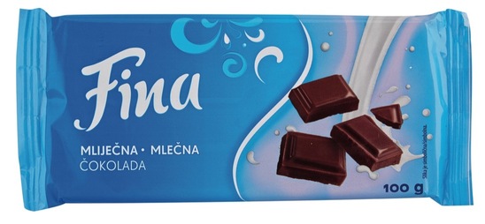 Mlečna čokolada, Fina, 100 g