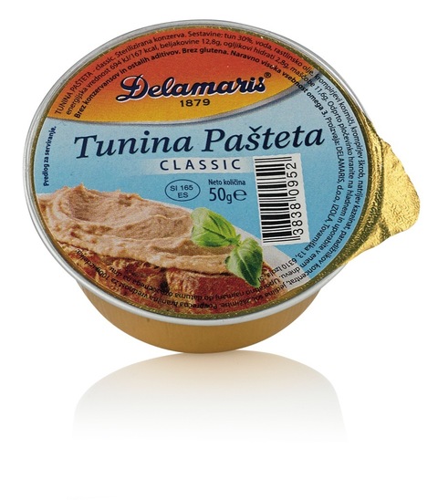 Tunina pašteta Classic, Delamaris, 50 g