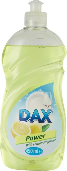 Detergent za ročno pomivanje posode, Limona, Dax, 450 ml