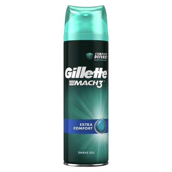 Gel za britje Mach 3, Extra comfort, Gillette, 200 ml