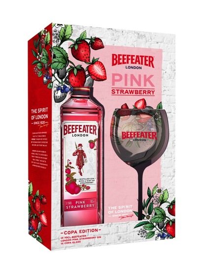 Gin, Pink, Beefeater, 37,5 % alkohola, 0,7 l + kozarec