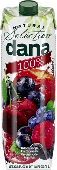 Sok, 100 % rdeče sadje, Dana, 1 l