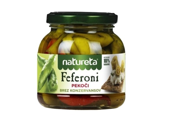 Pekoči feferoni, Natureta, 260 g