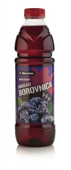 Sirup, borovnica, Mercator, 1 l