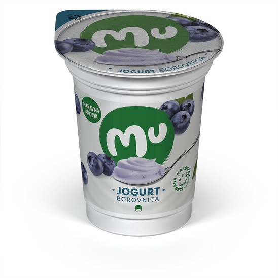 Sadni jogurt, borovnica, Mu, 160 g