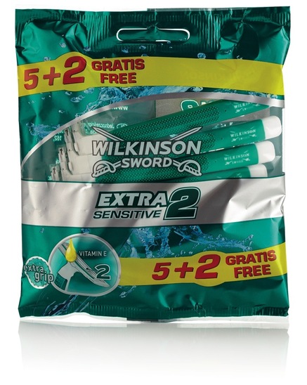 Ročni brivnik Wilkinson Extra 2 Sensitive, 5 + 2 gratis