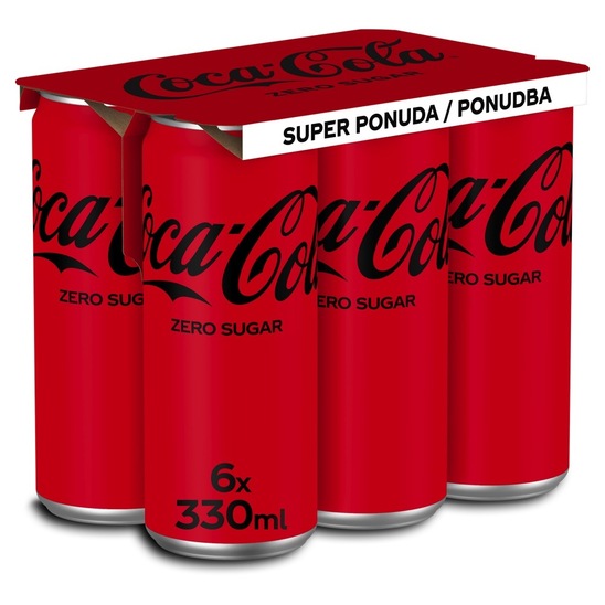 Gazirana pijača, Coca Cola Zero, 6 x 0,33 l