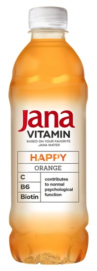 Negazirana voda Happy, pomaranča, Jana, 0,5 l