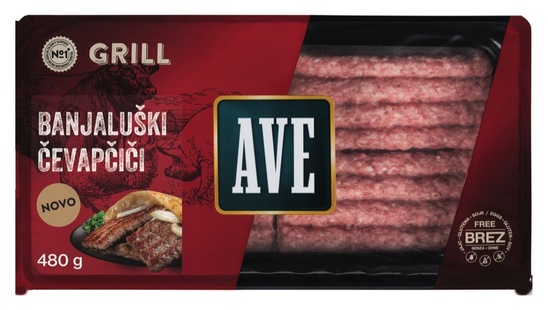 Banjaluški čevapčiči, Ave Grill, pakirano, 480 g