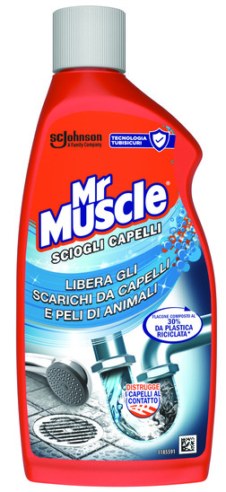 Čistilo za odtoke, za lase in dlake, Mr. Muscle, 500 ml