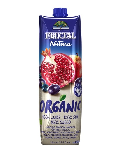 Sok Natur Organic, granatno jabolko, Fructal, 1 l