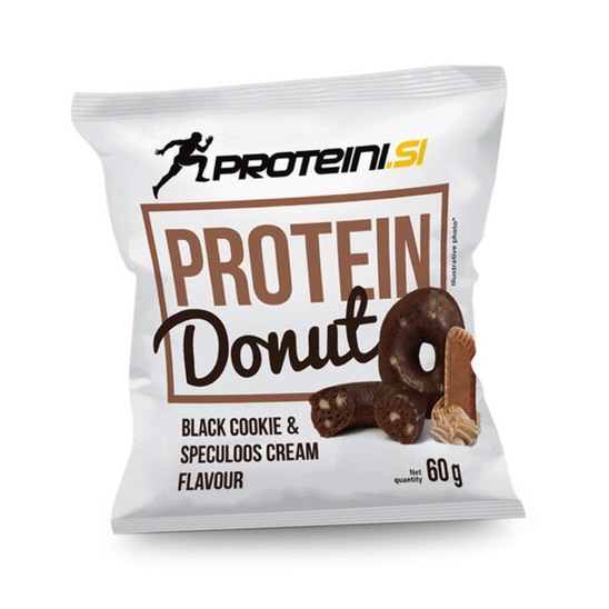 Protein donut Proteini.si, temni piškotek in spekulas krema, 60 g