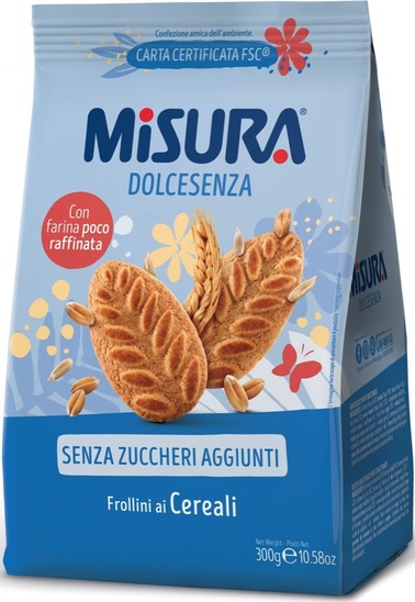 Keksi z žiti, brez dodanega sladkorja, Misura, 300 g