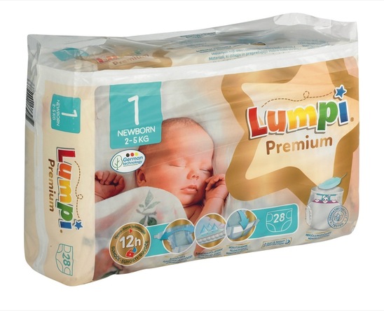 Plenice Lumpi Premium new born 1 (2-5 kg), 28/1