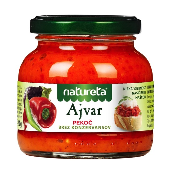 Pekoči ajvar, Natureta, 190 g