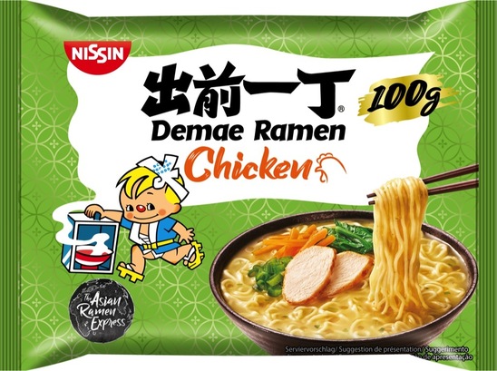 Instant kokošja juha, Damae Rahmen, Nissin, 100 g