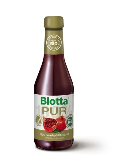 Bio 100 % sok granatno jabolko Pur, Biotta, 250 ml