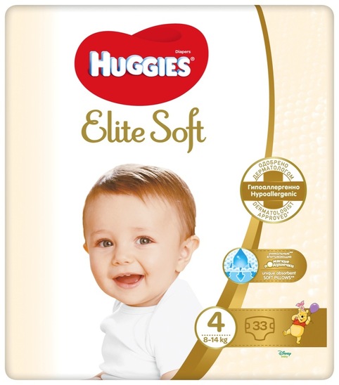 Plenice Elite Soft Jumbo 4, Huggies, 33/1