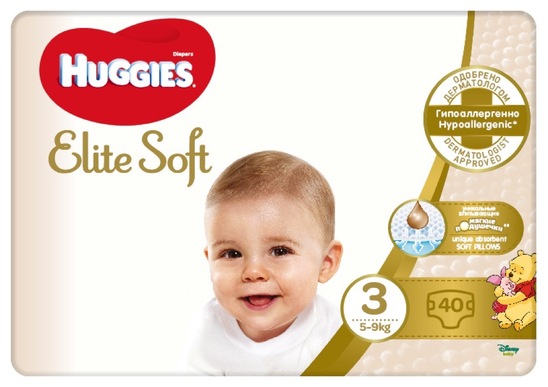 Plenice Elite Soft Jumbo 3, Huggies, 40/1