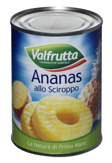 Ananasov kompot v koščkih, Valfrutta, 836 g