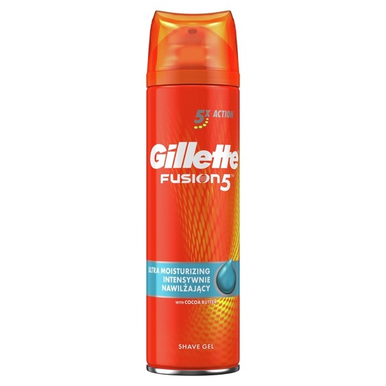 Gel za britje Fusion 5, Ultra Moisturising, Gillette, 200 ml