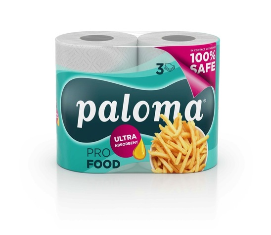 Papirnate brisače Super Care Pro Food, Paloma, 3-slojne, 2 kosa