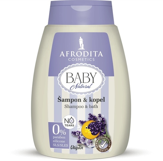 Šampon & kopel Baby Natural, Afrodita, 200 ml