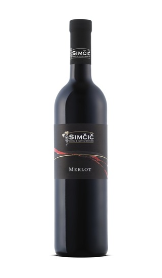 Merlot, kakovostno rdeče vino, Simčič, 0,75 l