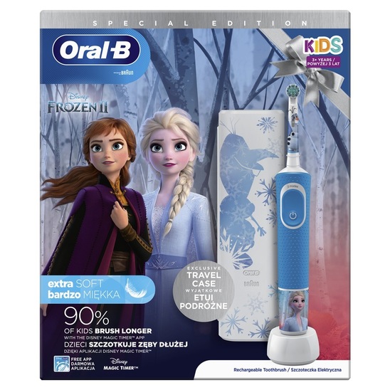 Zobna ščetka, Vitality kids D100 Frozen ll + potovalni etui, Oral-B
