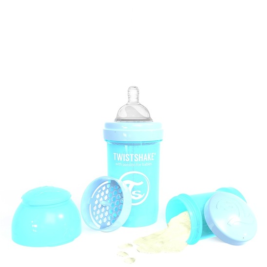 Otroška steklenička Twistshake Anti-Colic pastelno modra, 180 ml