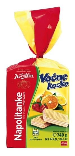 Napolitanke, sadne kocke, Koestlin, 740 g