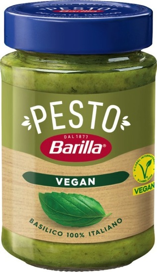Pesto z baziliko, veganska omaka, Barilla, 195 g