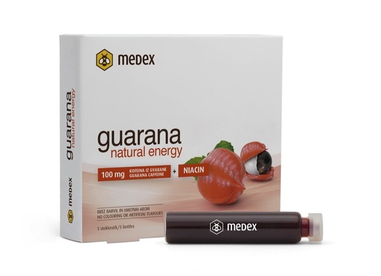 Napitek Guarana natural energy, Medex, 5 x 9 ml