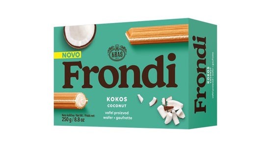 Napolitanke, kokos, Frondi, 250 g