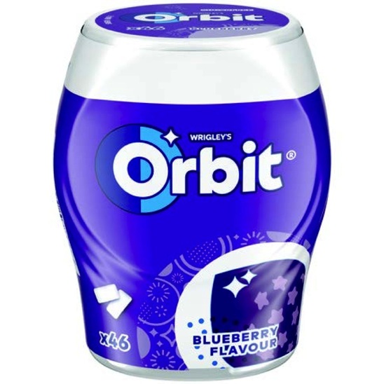 Žvečilni gumi, Blueberry, Orbit, 64 g