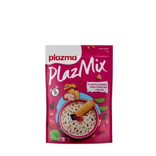 Kaša PlazMix, čokolada in malina, Plazma, 80 g