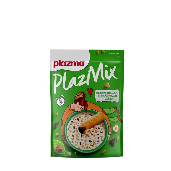 Kaša PlazMix, čokolada in lešnik, Plazma, 80 g
