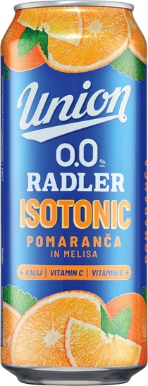 Brezalkoholno pivo, pomaranča, Radler Isotonic, 0,5 l