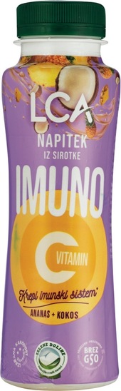 Napitek iz sirotke LCA, Imuno C ananas in kokos, Zelene Doline, 250 ml