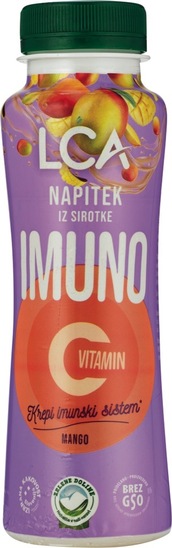 Napitek iz sirotke LCA, Imuno C mango, Zelene Doline, 250 ml