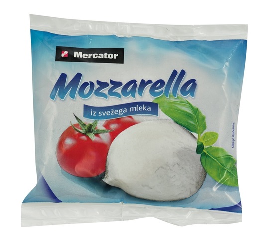 Sir mozzarella, Mercator, pakirano, 125 g